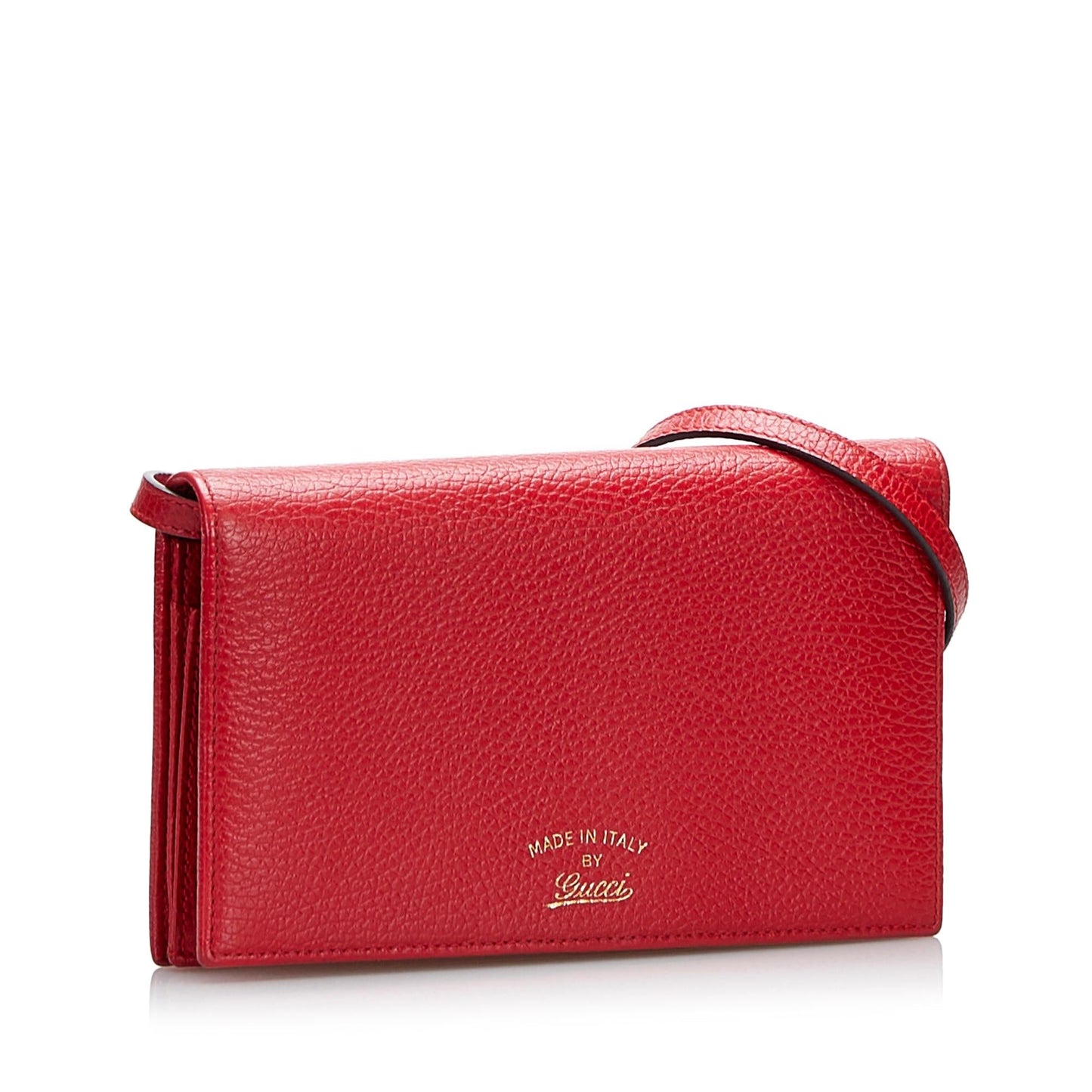 Gucci Swing Leather Continental Wallet on Strap (Ht1Fw3)