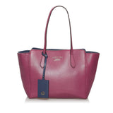 Gucci Swing Leather Tote Bag (SHG-30671)