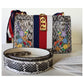 GUCCI SYLVIE FLORAL PYTHON SHOULDER BAG-HS