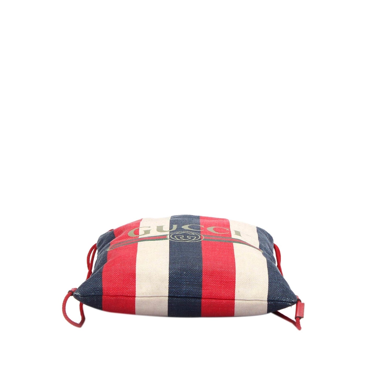 Gucci Sylvie Stripe Canvas Drawstring Backpack (q4xOwU)