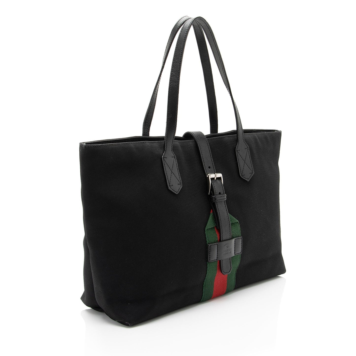 Gucci Techno Canvas Web Buckle Large Tote