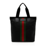 Gucci Techno Canvas Web Tote (SHF-5flfJ8)