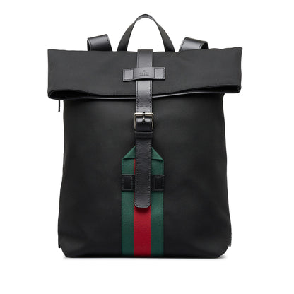 Gucci Techno Web Fold Over Backpack (u9fHBg)