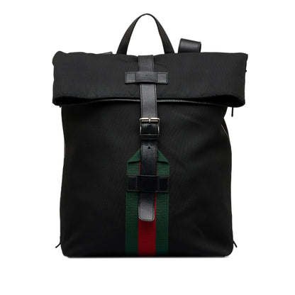Gucci Techno Web Fold Over Backpack (MLgr7B)