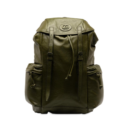 Gucci Tonal GG Double Pocket Belt Backpack (SC1jz3)