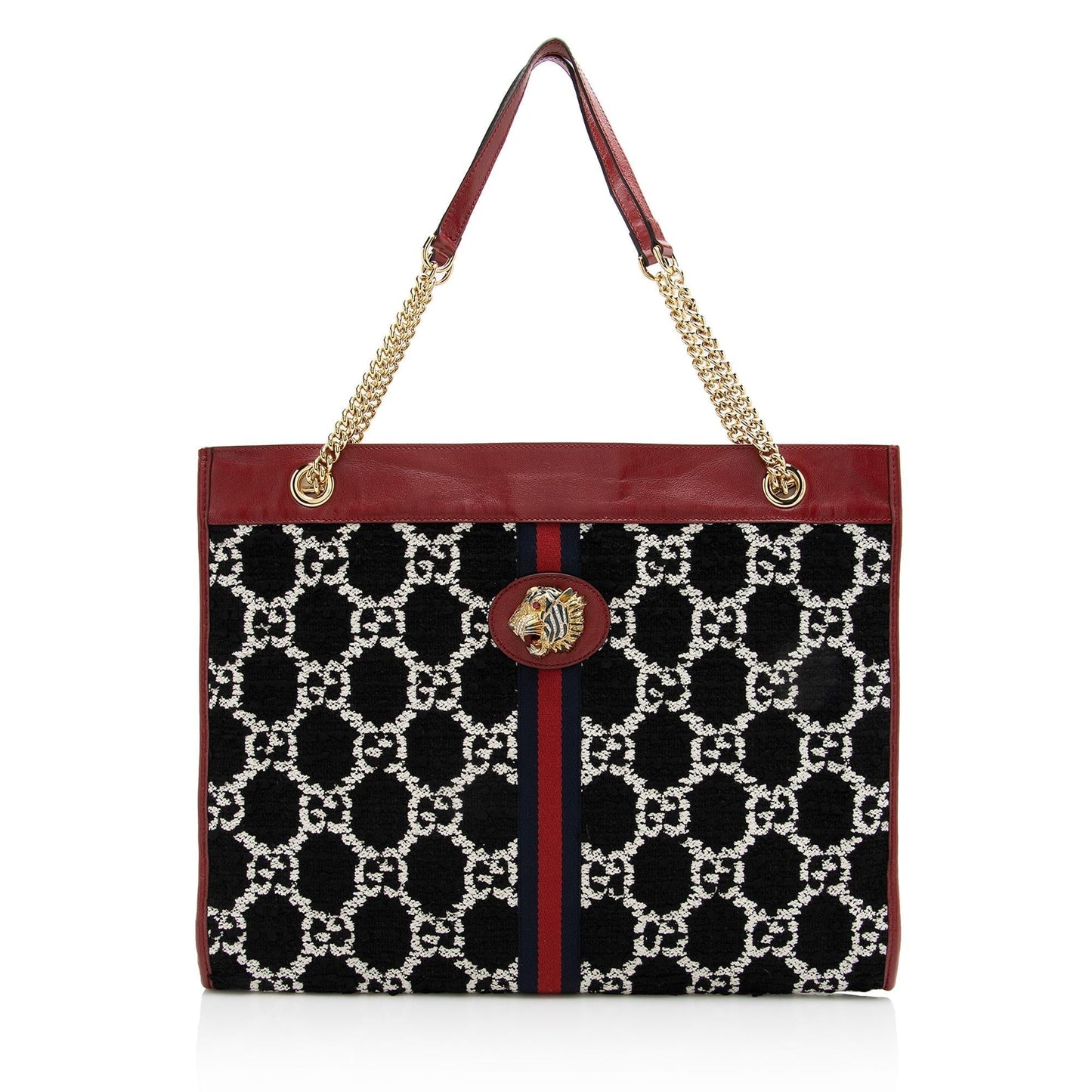 Gucci Tweed Rajah Large Tote (SHF-22899)
