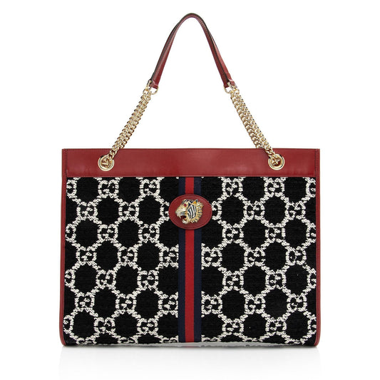 Gucci Tweed Rajah Large Tote (SHF-LR1VlY)