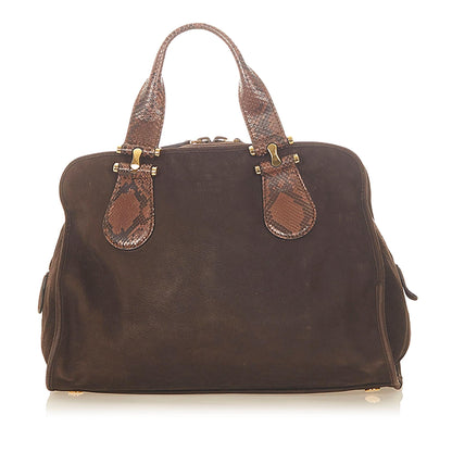 Gucci Twice Nubuck Leather Handbag (31660)