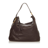 Gucci Twill Leather Shoulder Bag (31844)