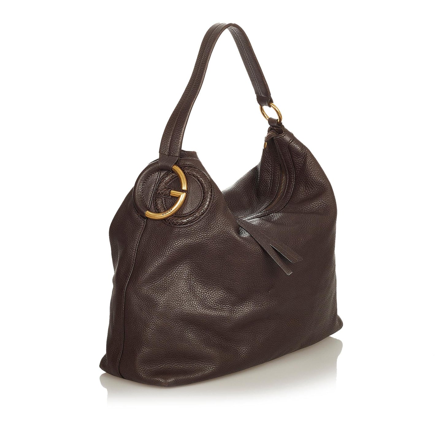 Gucci Twill Leather Shoulder Bag (31844)