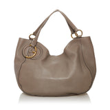 Gucci Twill Leather Tote Bag (SHG-32764)