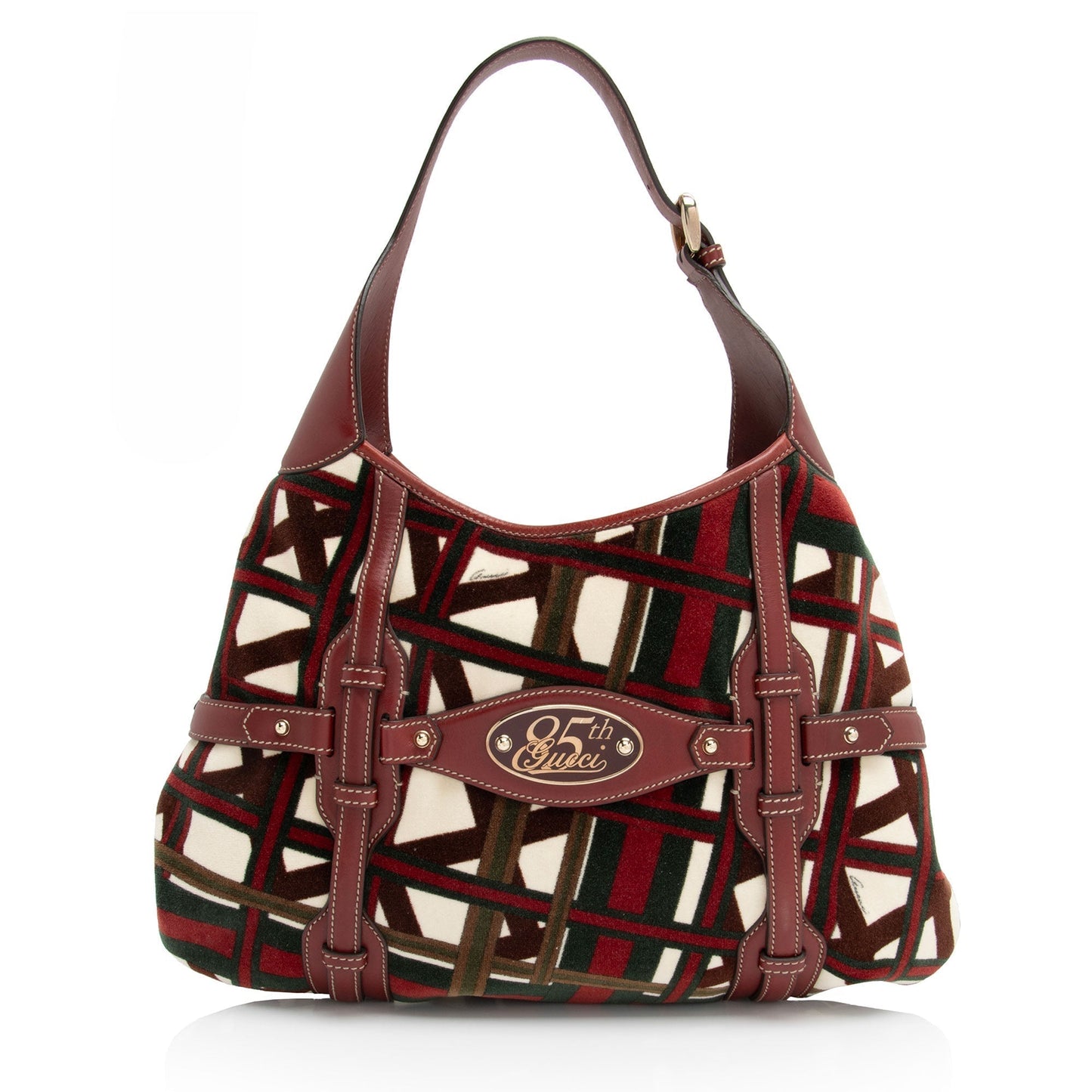 Gucci Velvet Horsebit 85th Anniversary Large Hobo (SHF-zg4KIX)