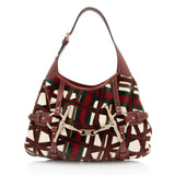 Gucci Velvet Horsebit 85th Anniversary Large Hobo (SHF-zg4KIX)
