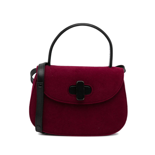 Gucci Velvet Twist Lock Satchel (LqJTBE)