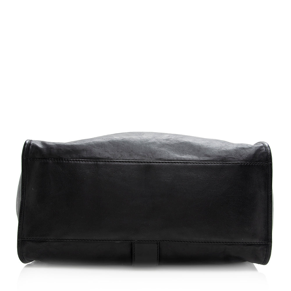 Gucci Washed Leather Soft Stirrup Large Shoulder Bag (SHF-20225)