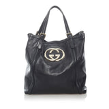 Gucci Web Britt Leather Tote Bag (31475)
