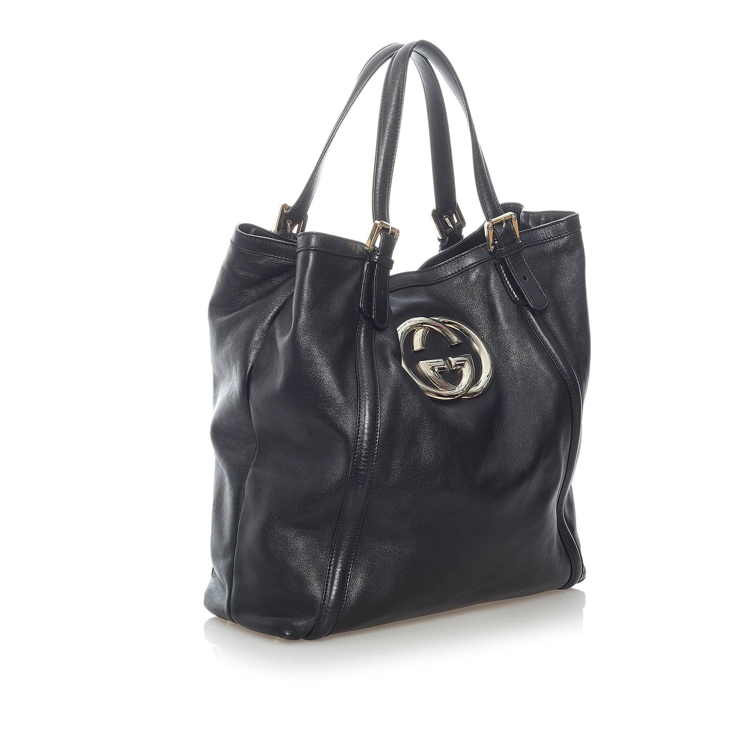 Gucci Web Britt Leather Tote Bag (31475)