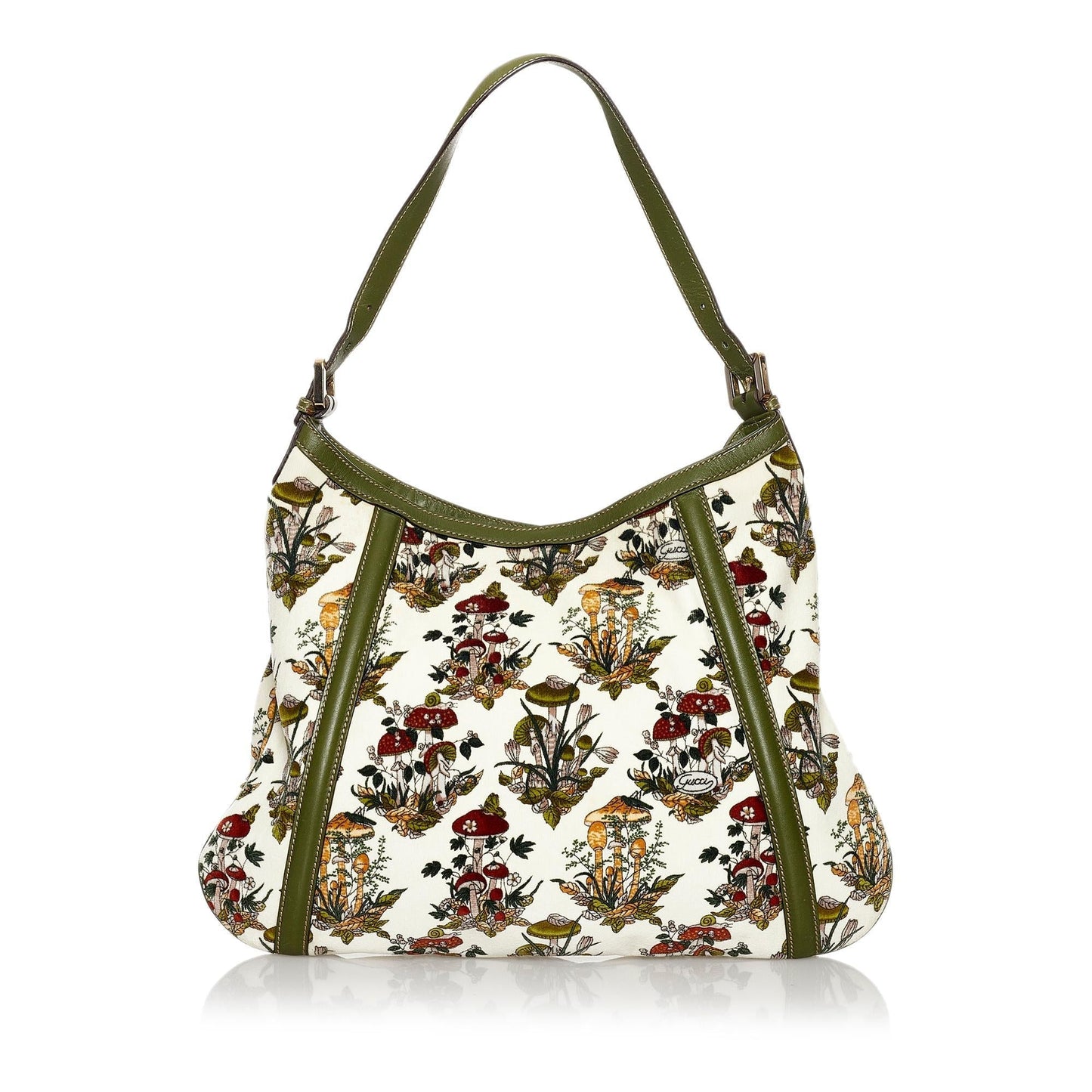 Gucci Web Britt Velvet Shoulder Bag (SHG-30589)