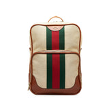 Gucci Web Canvas Backpack (shIR2a)