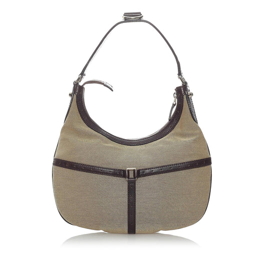 Gucci Web Canvas Reins Hobo Bag (SHG-30974)