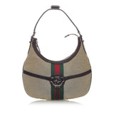 Gucci Web Canvas Reins Hobo Bag (30974)