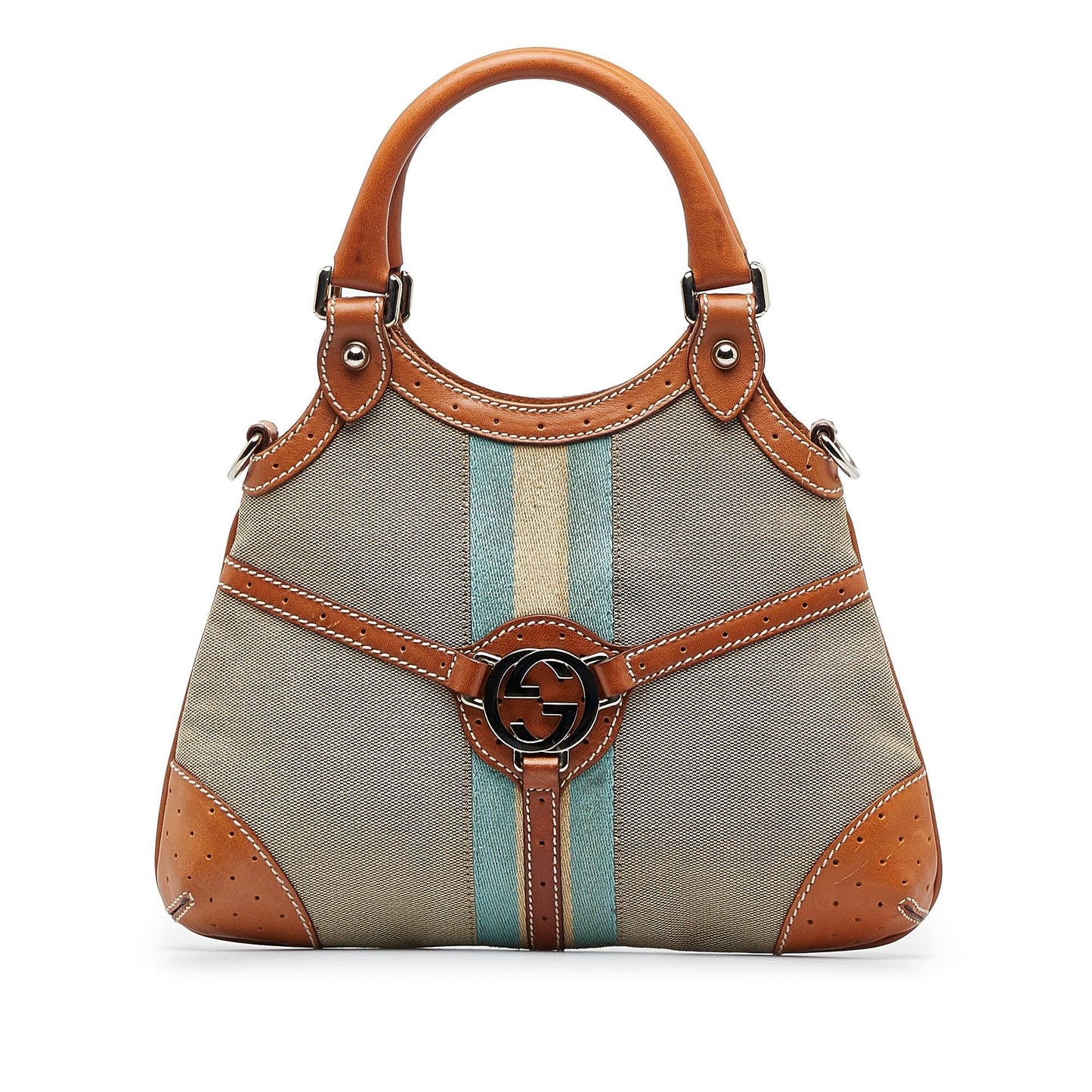Gucci Web Canvas Reins Satchel (wUoDp0)