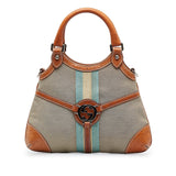 Gucci Web Canvas Reins Satchel (wUoDp0)