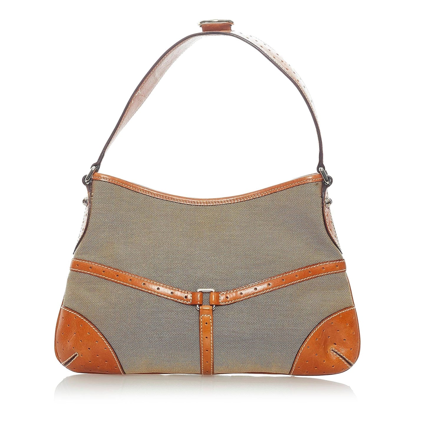 Gucci Web Canvas Reins Shoulder Bag (33211)