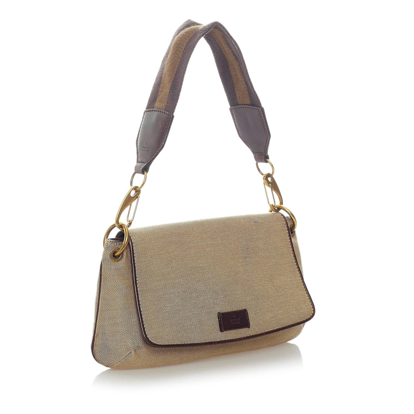 Gucci Web Canvas Shoulder Bag (32709)