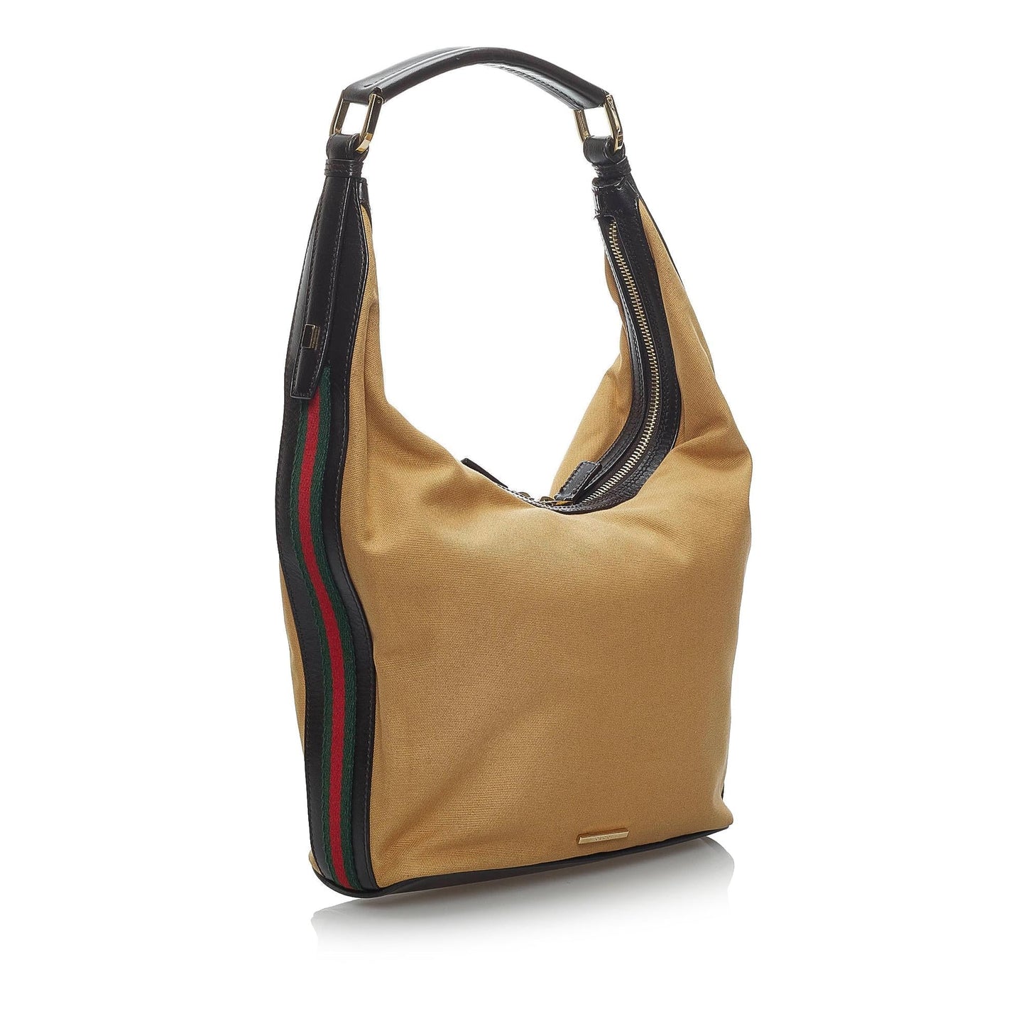 Gucci Web Canvas Shoulder Bag (34236)