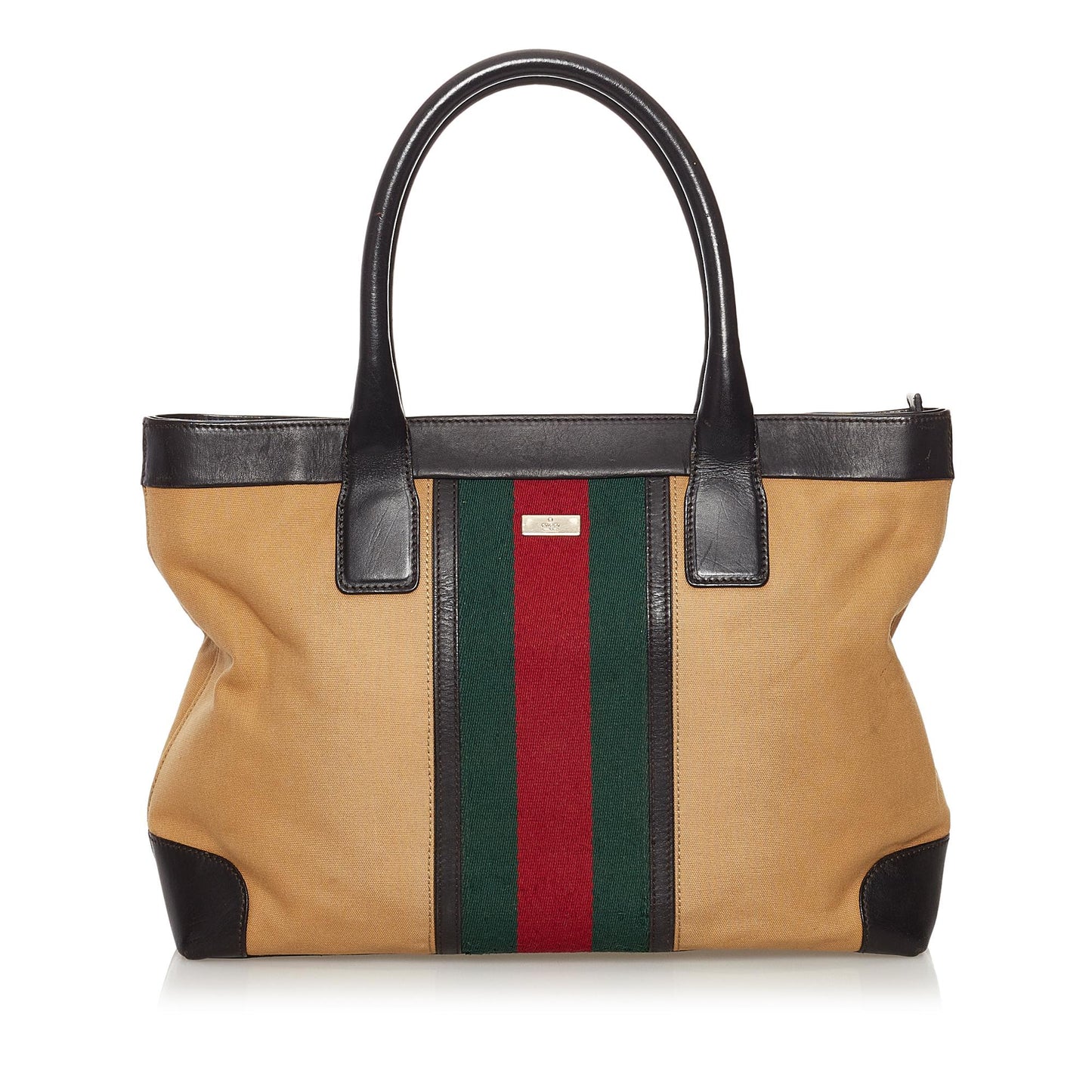 Gucci Web Canvas Tote Bag (32708)