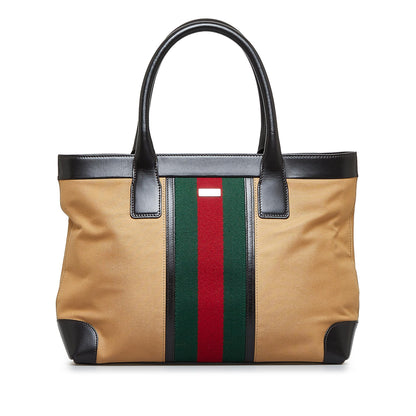 Gucci Web Canvas Tote Bag (3FEW2l)