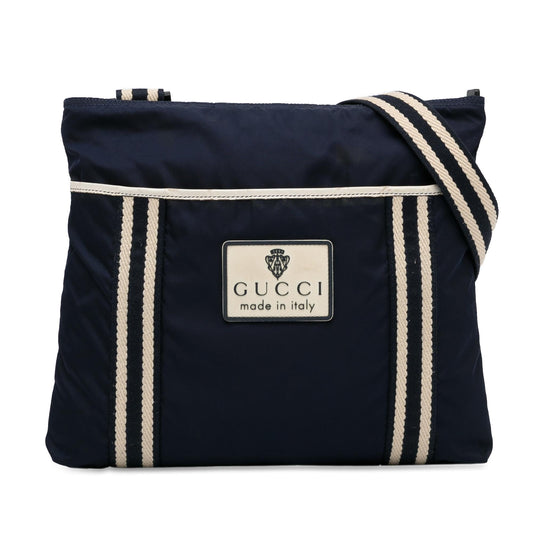 Gucci Web Crest Nylon Crossbody (RAJYVJ)