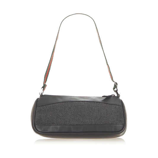 Gucci Web Denim Baguette (36578)