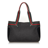 Gucci Web Denim Handbag (30943)
