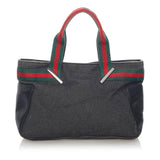 Gucci Web Denim Handbag (32890)