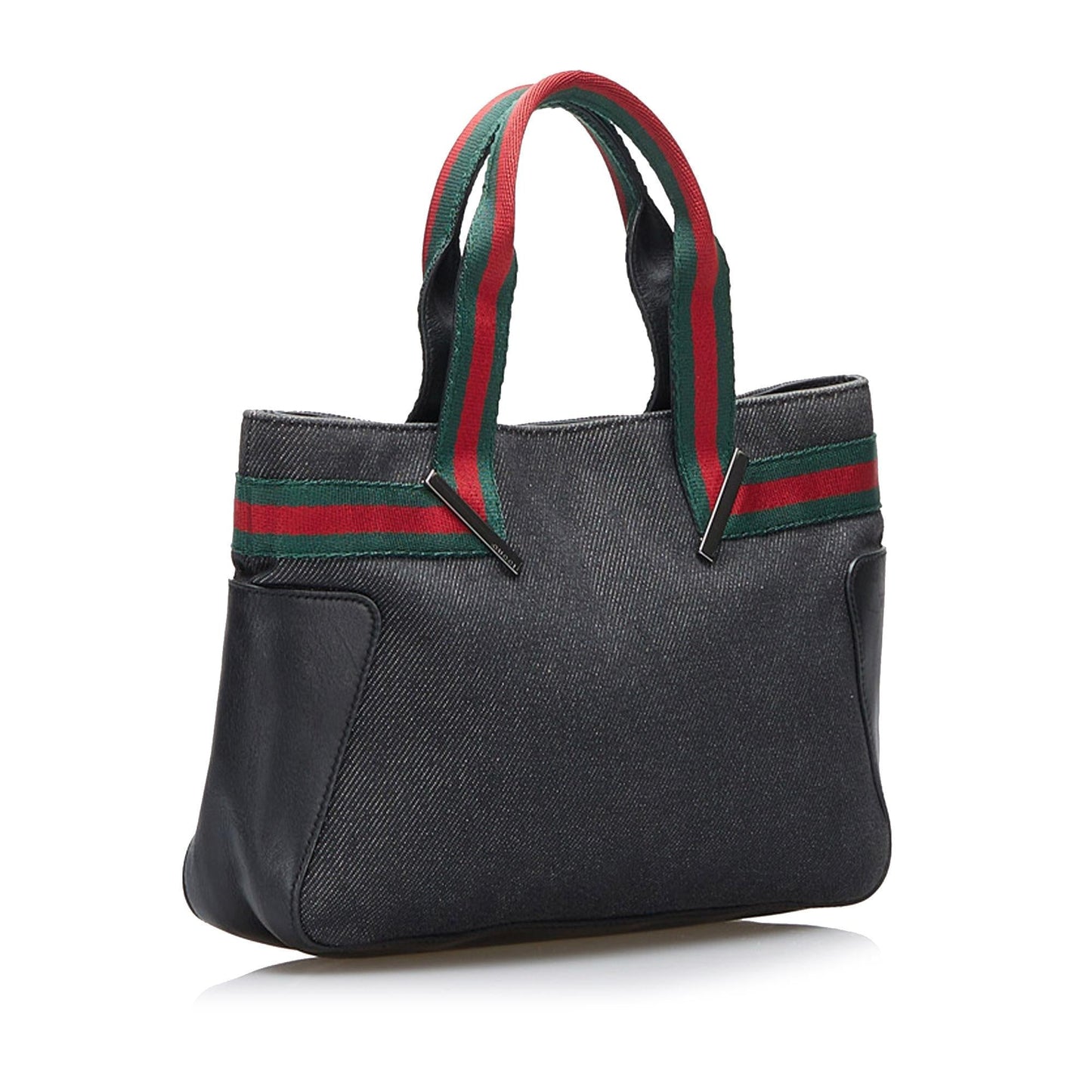 Gucci Web Denim Handbag (mvpGGk)