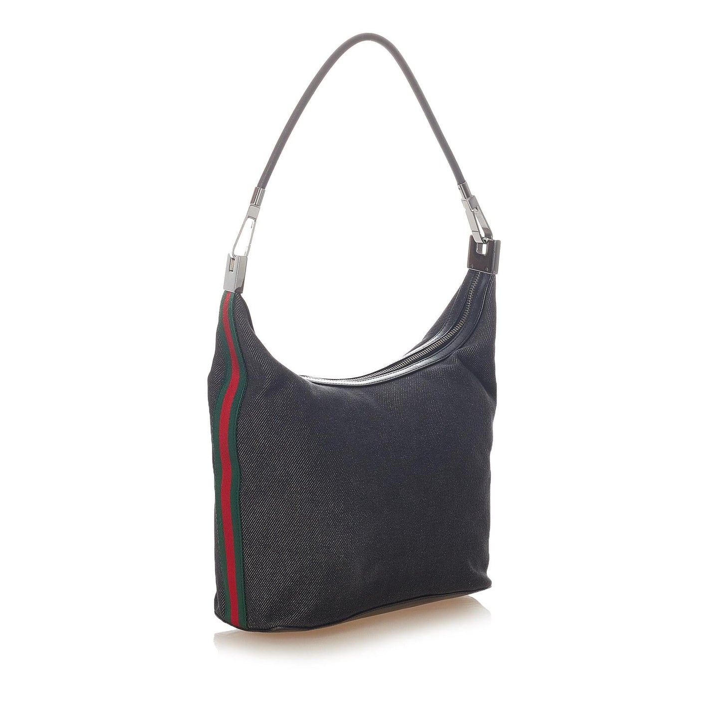 Gucci Web Denim Shoulder Bag (32504)