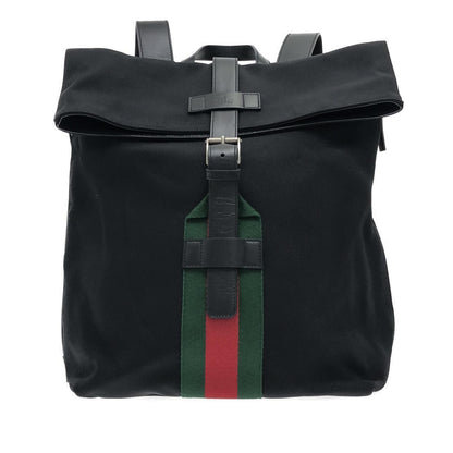Gucci Web Fold Over Techno Backpack (0Uyhhq)