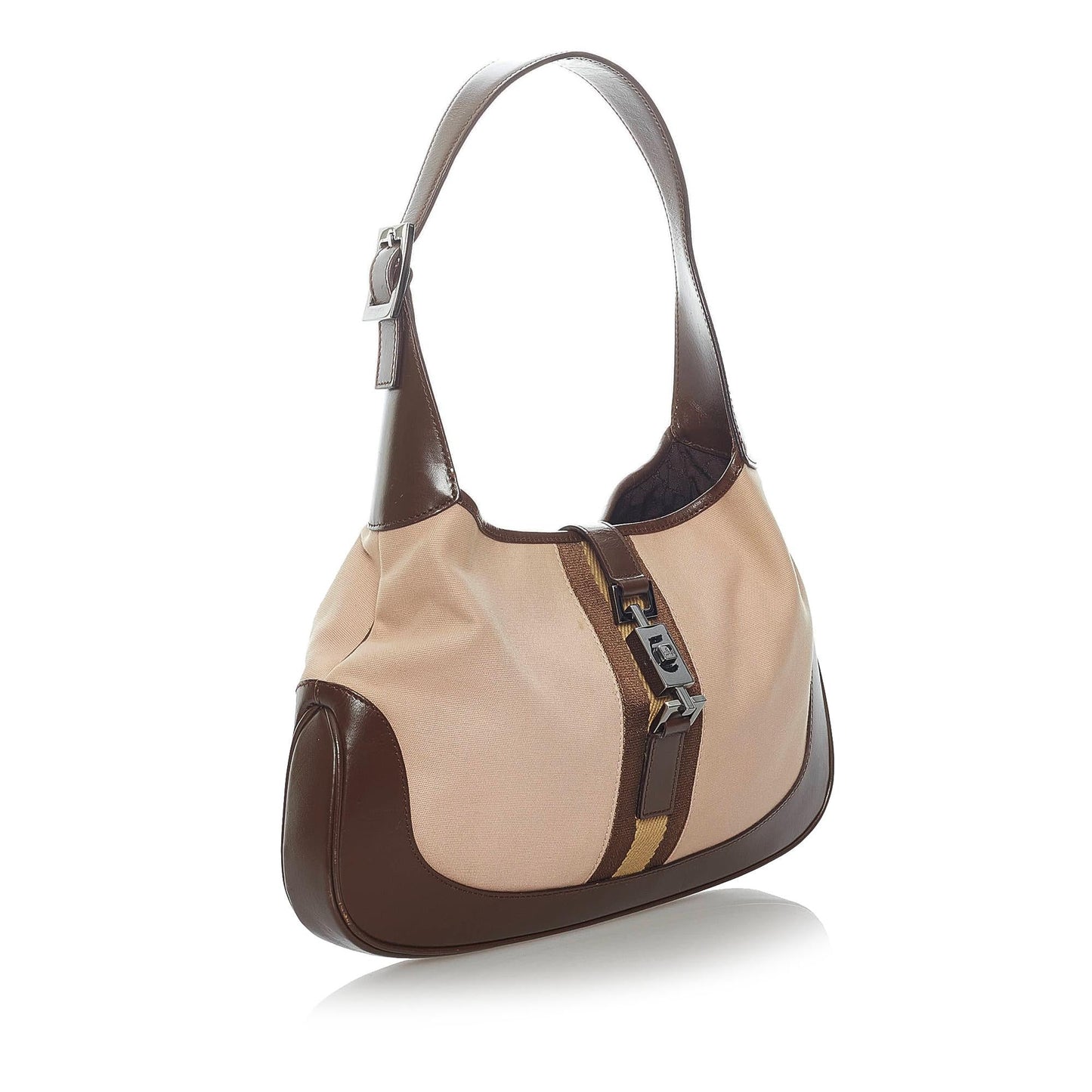 Gucci Web Jackie Canvas Shoulder Bag (32012)
