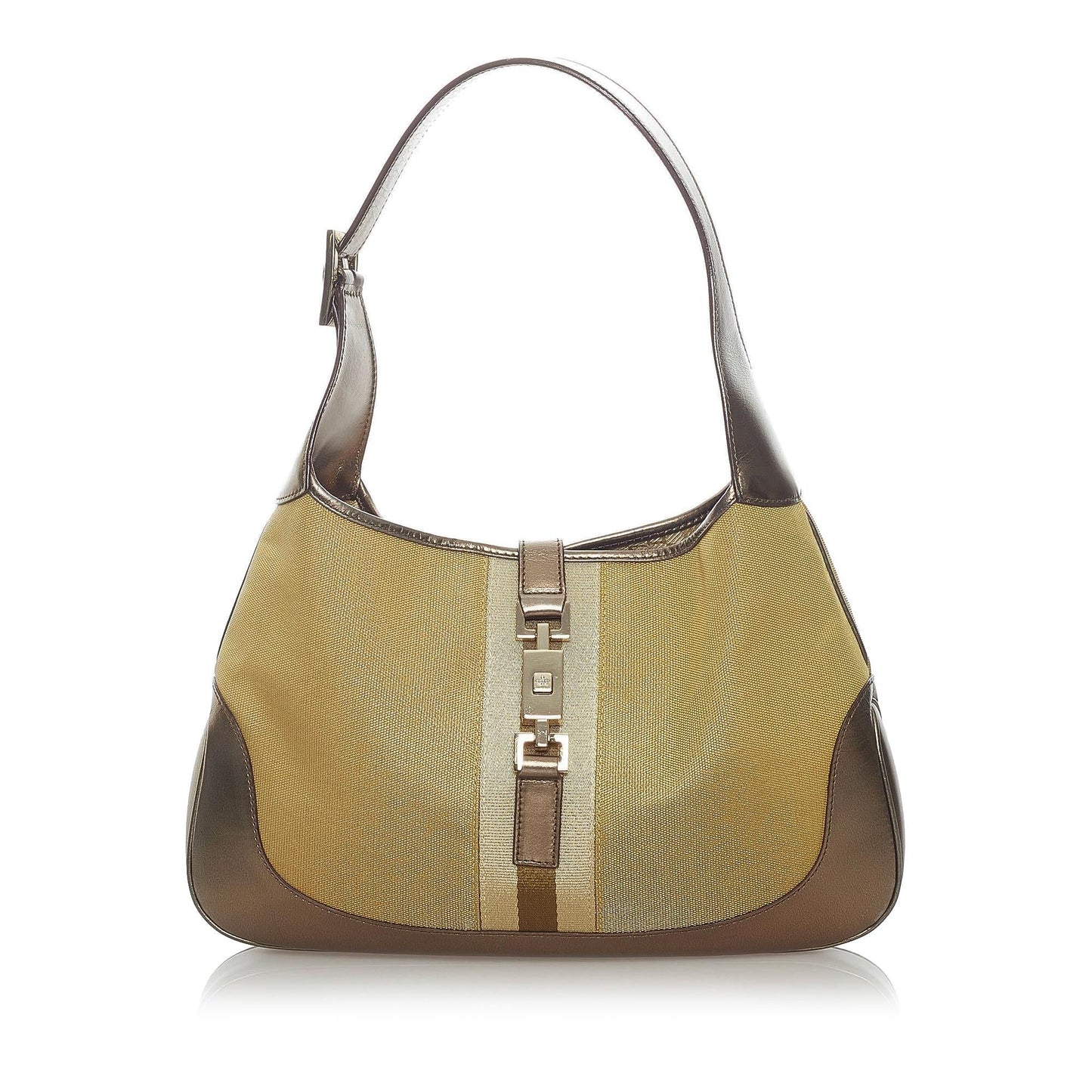 Gucci Web Jackie Canvas Shoulder Bag (33054)
