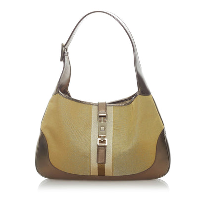 Gucci Web Jackie Canvas Shoulder Bag (33054)