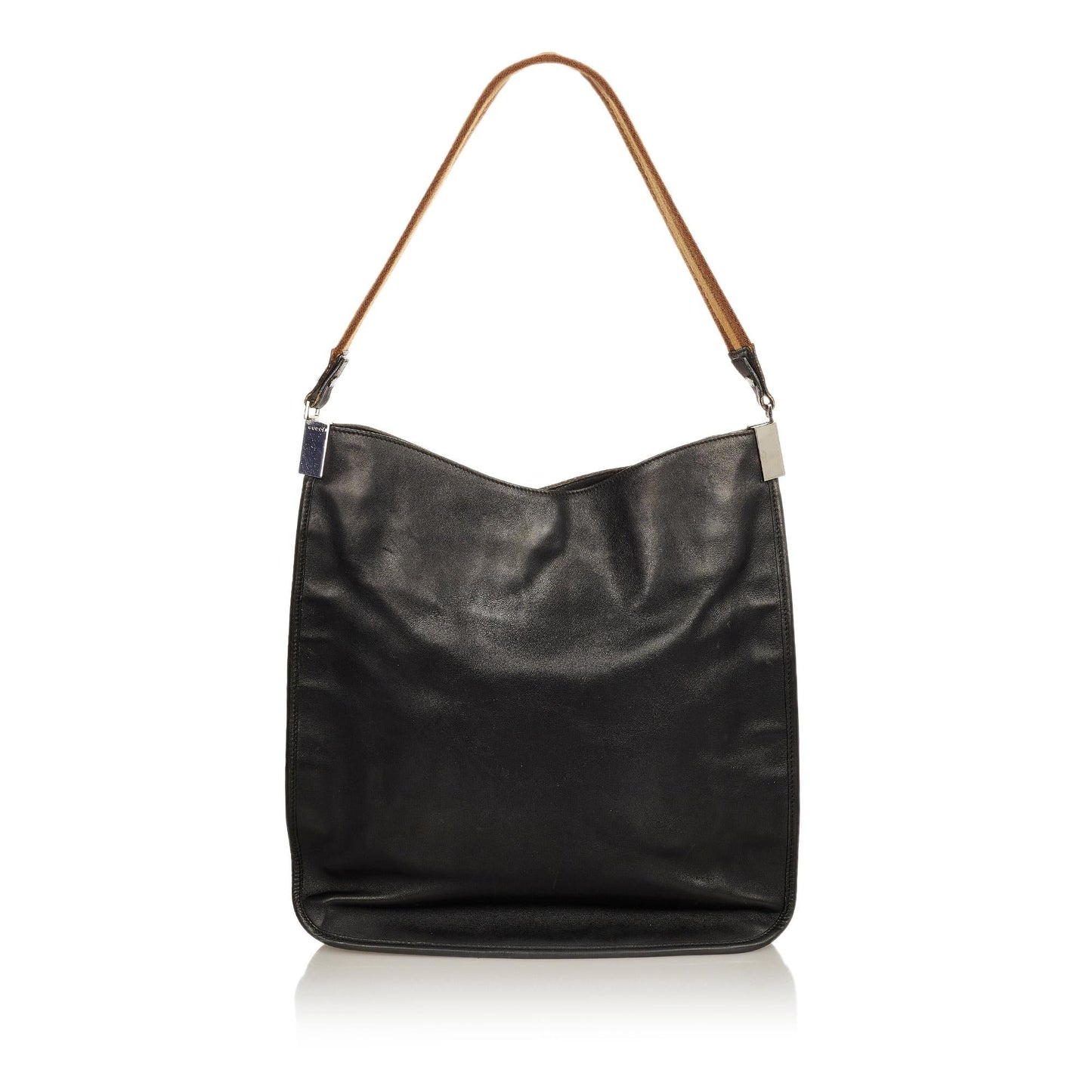 Gucci Web Leather Shoulder Bag (25566)