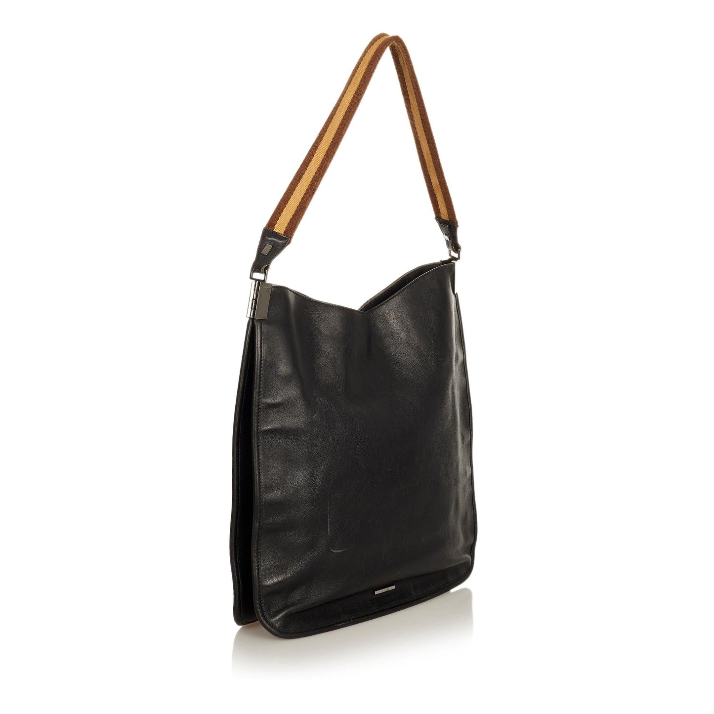 Gucci Web Leather Shoulder Bag (25566)