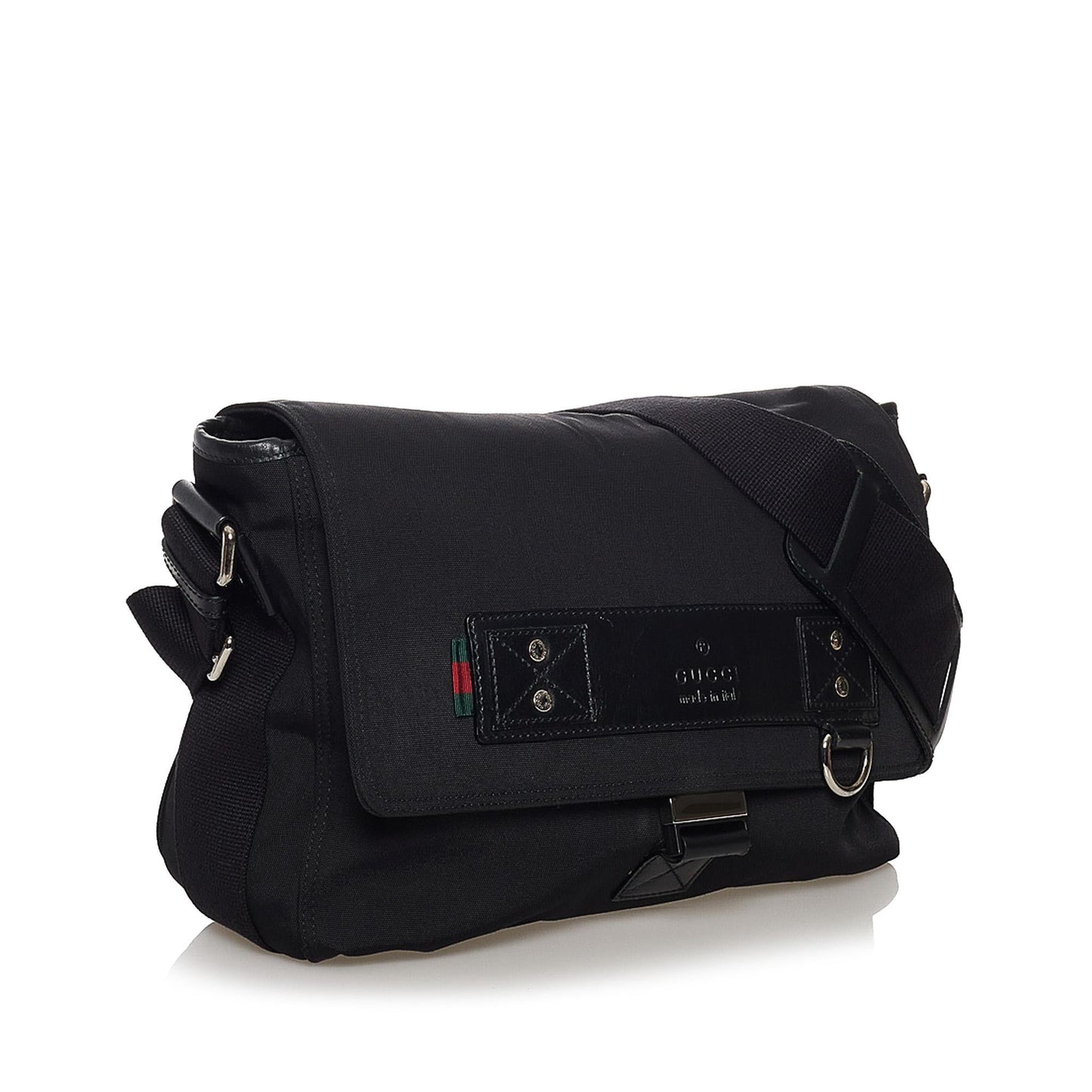 Gucci Web Nylon Crossbody Bag (31441)