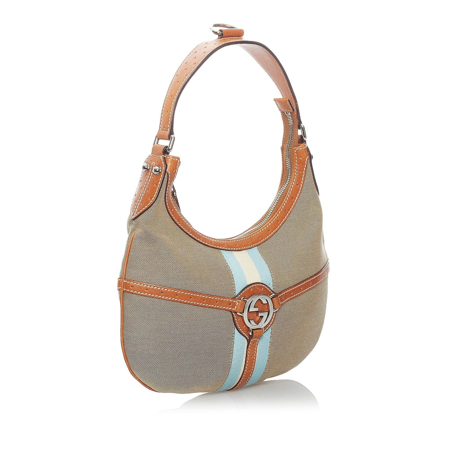Gucci Web Reins Canvas Hobo Bag (30263)