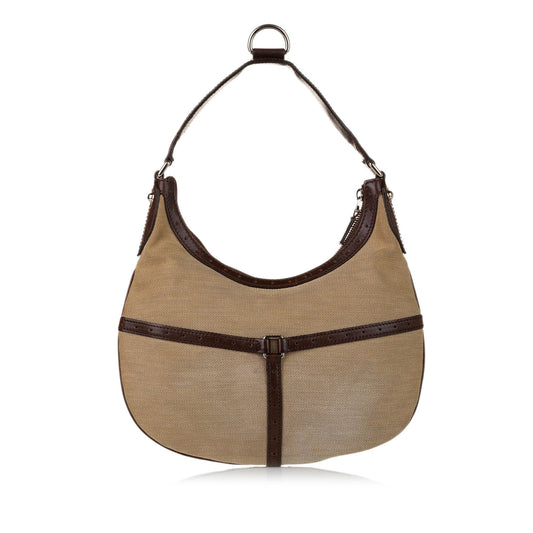 Gucci Web Reins Canvas Hobo Bag (SHG-31590)