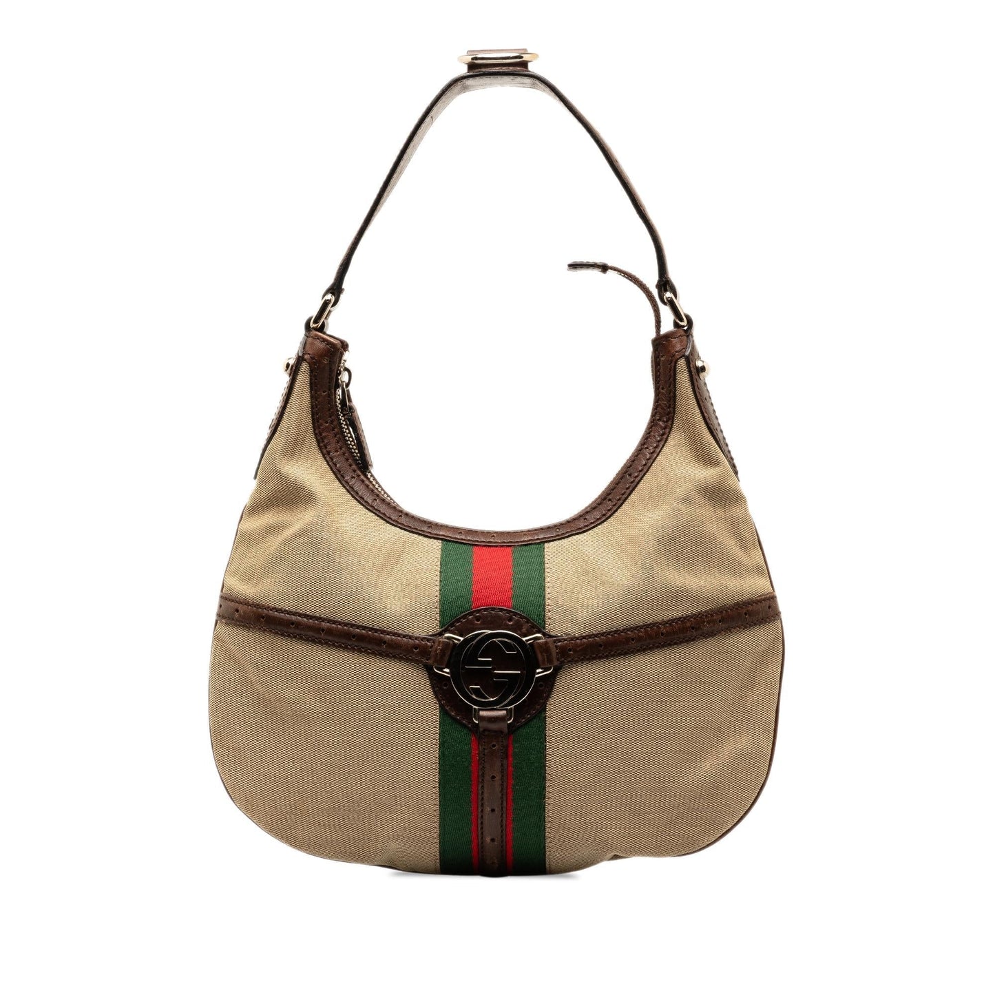 Gucci Web Reins Canvas Hobo Bag (qCOzMw)