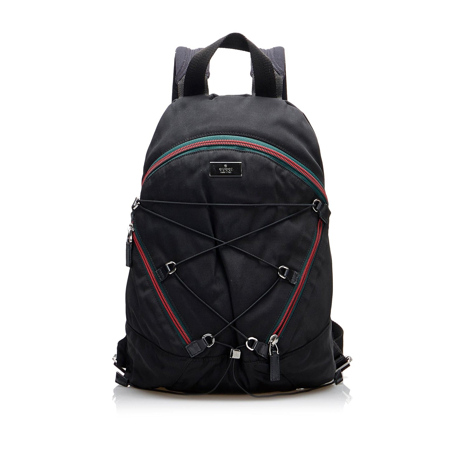 Gucci Web Zipper Line Backpack (jjq8zD)