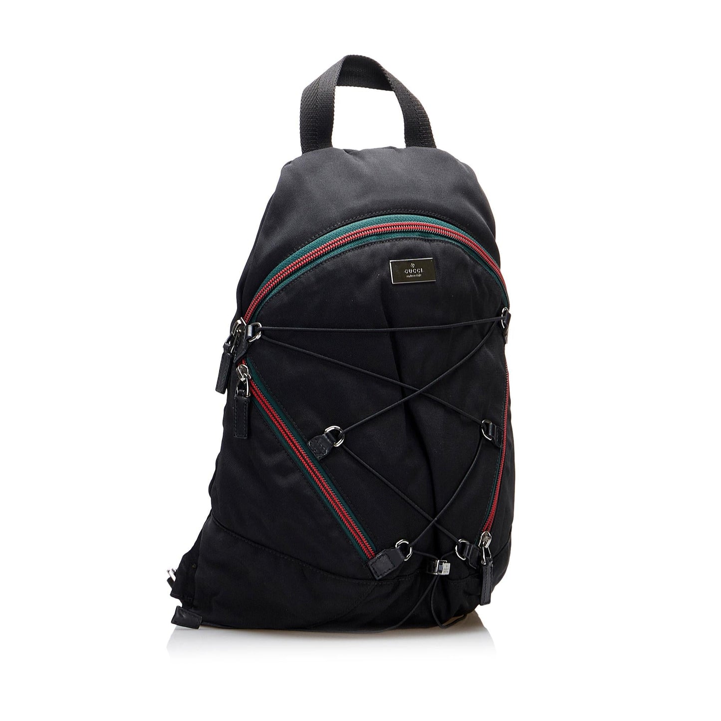 Gucci Web Zipper Line Backpack (jjq8zD)